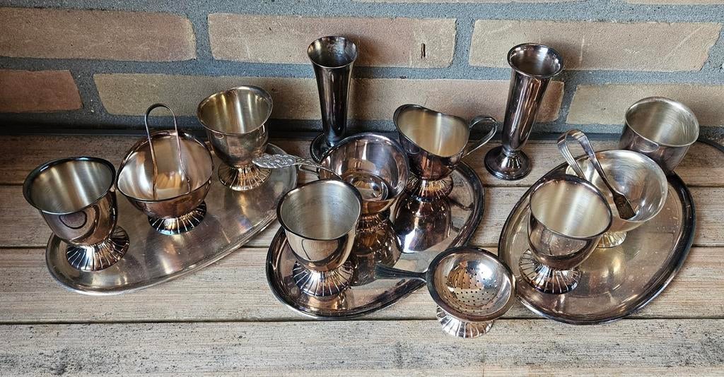 Douwe Egberts verzilverd, Antiek en Kunst, Ophalen of Verzenden, Zilver