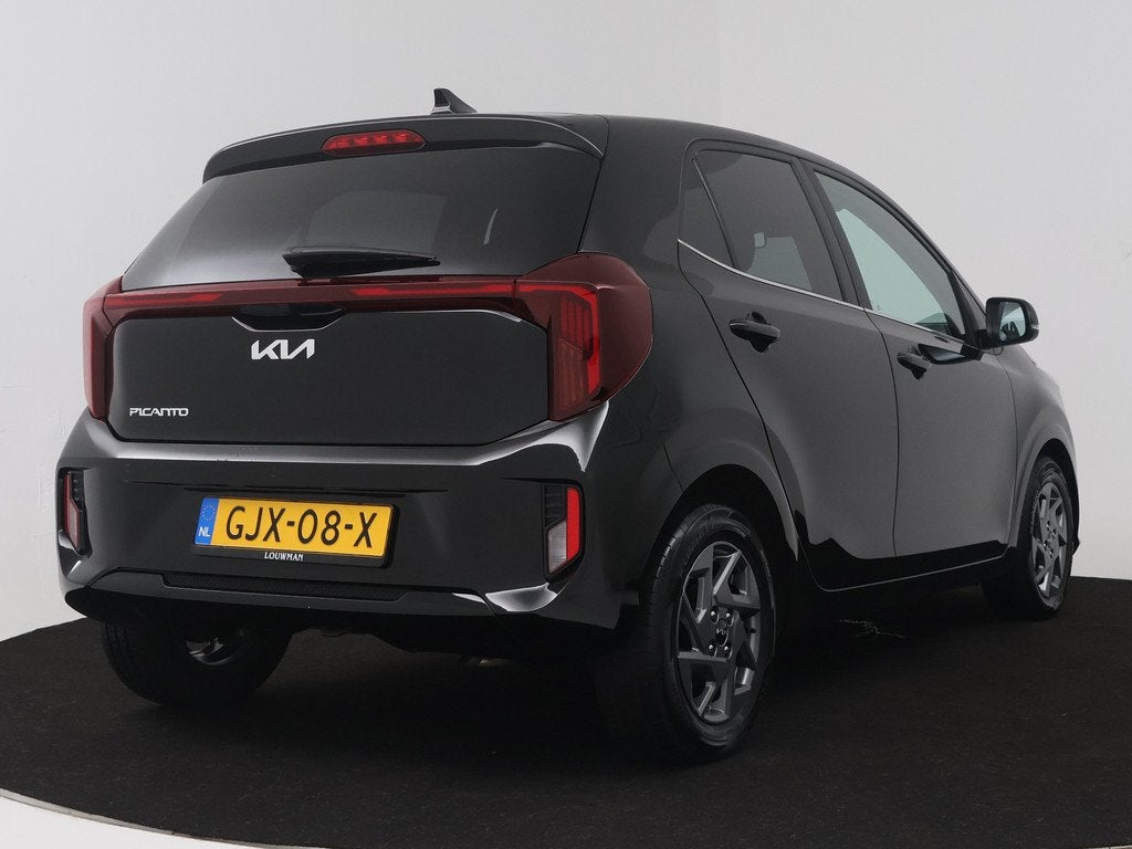 Kia Picanto 1.0 DPI DynamicPlusLine | Navigatie | Lichtmetal, Voorwielaandrijving, 12 maanden, Stof, Zwart