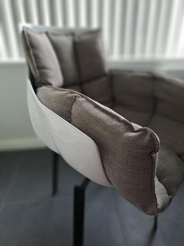 Eetkamerstoelen, Huis en Inrichting, Ophalen, Gebruikt, Wit, Vier