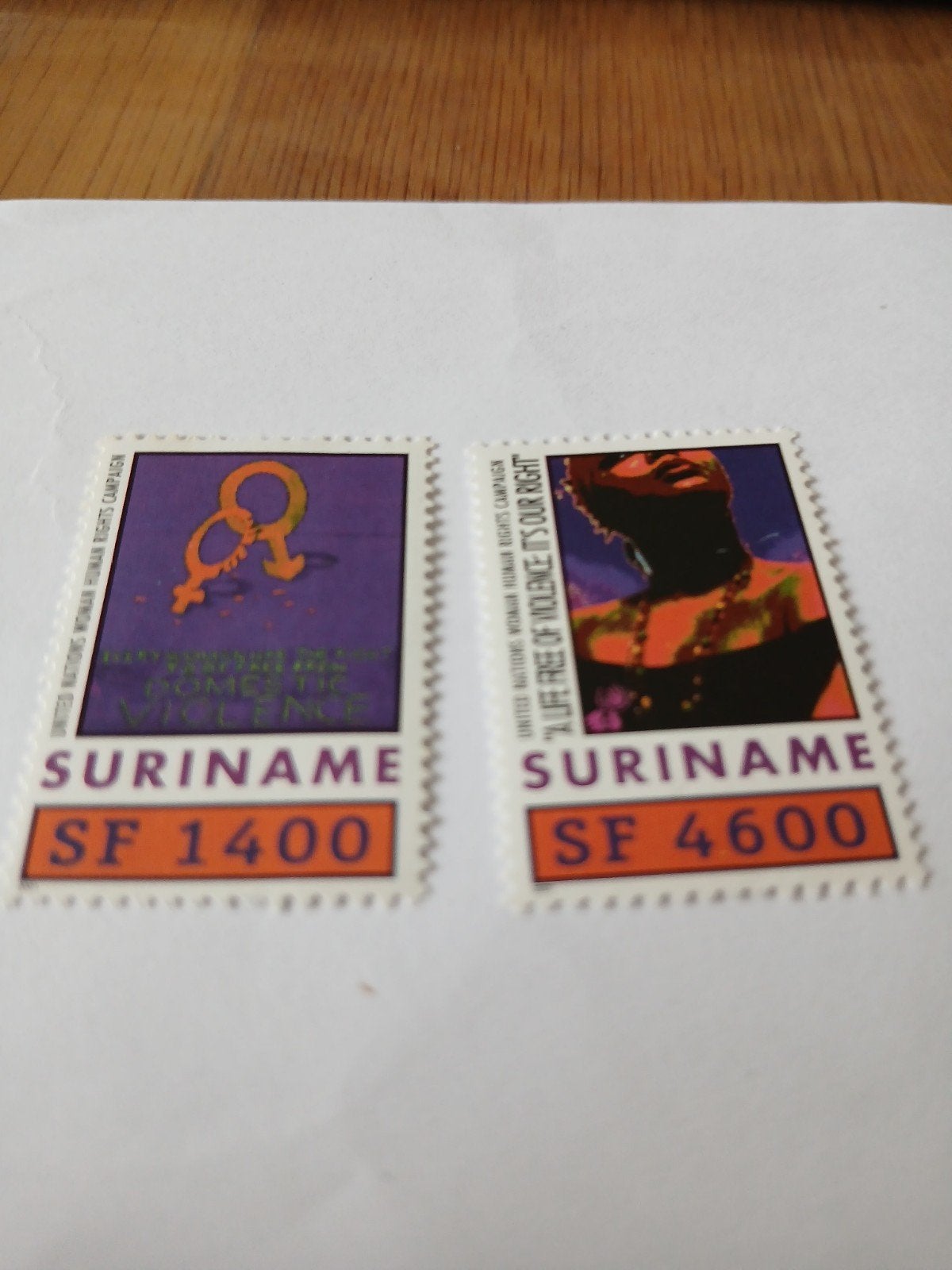 Suriname serie 2001 catnr 1110/11, Ophalen of Verzenden