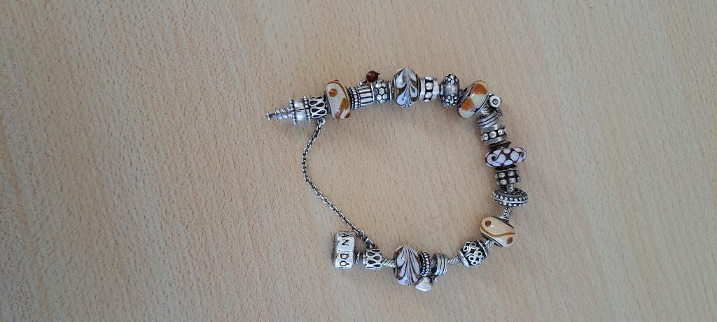 pandora armband met bedels, Sieraden, Tassen en Uiterlijk, Ophalen, Zo goed als nieuw, Zilver, Zilver