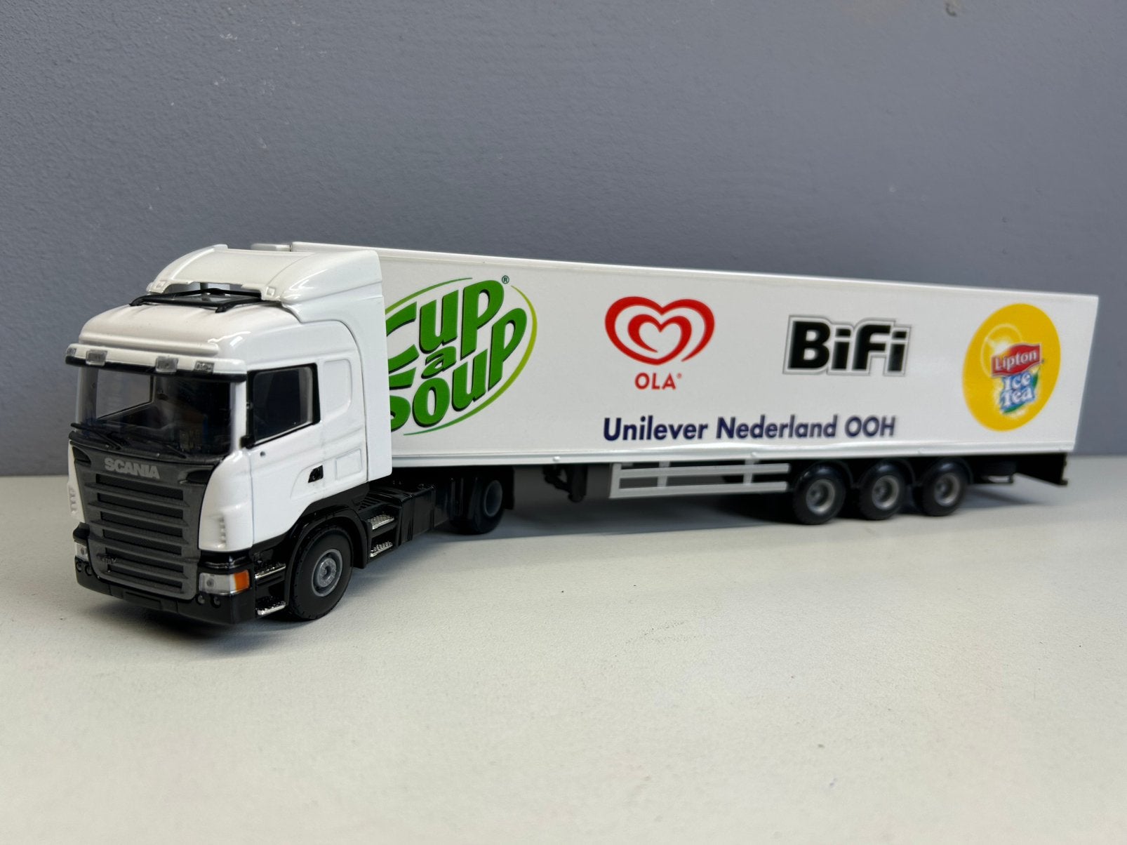 Lion toys car Scania R470 UNILEVER 1:50, Ophalen of Verzenden, Nieuw, Bus of Vrachtwagen, Lion Toys