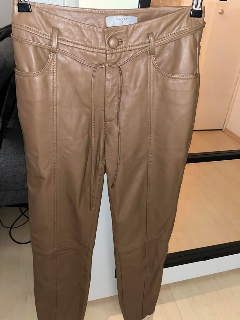 DANTE6 Maat 1!!!! echte NIEUWE leren broek mt36 ong, Bruin, DANTE6, Ophalen of Verzenden, Zo goed als nieuw