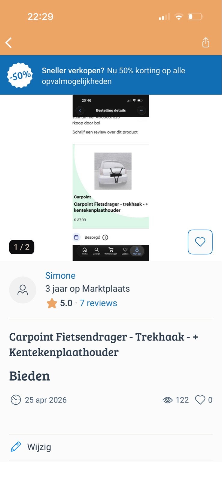 Carpoint Fietsendrager - Trekhaak + Kentekenplaathouder, Ophalen, Nieuw, Trekhaakdrager