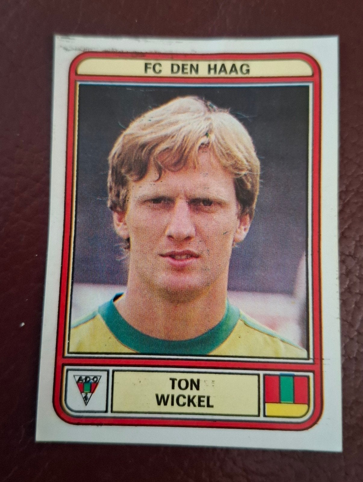 panini voetbal 80 Ton Wickel >> FC Den Haag, Ophalen of Verzenden, Nieuw, Overige binnenlandse clubs, Poster, Plaatje of Sticker