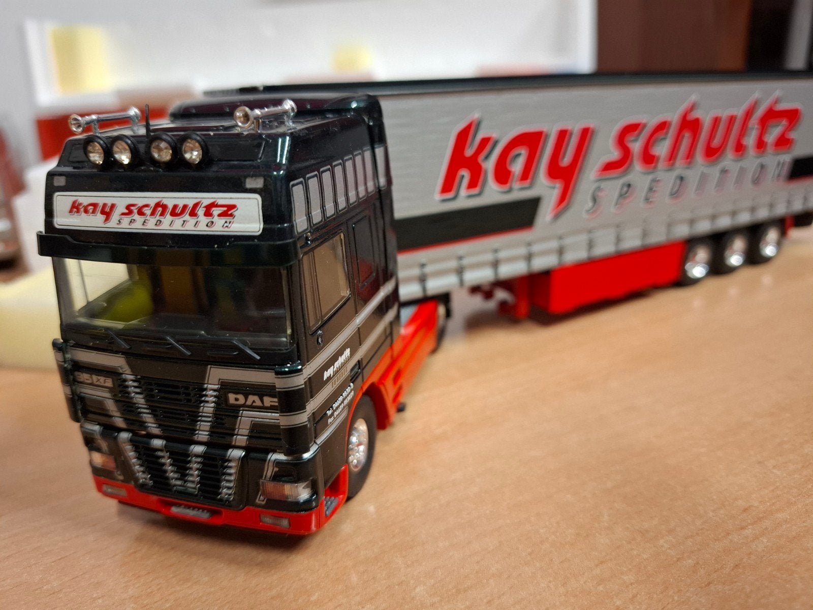 Daf Xf  Kay Schultz  Tekno 1:50, Ophalen of Verzenden, Nieuw, Bus of Vrachtwagen, Tekno