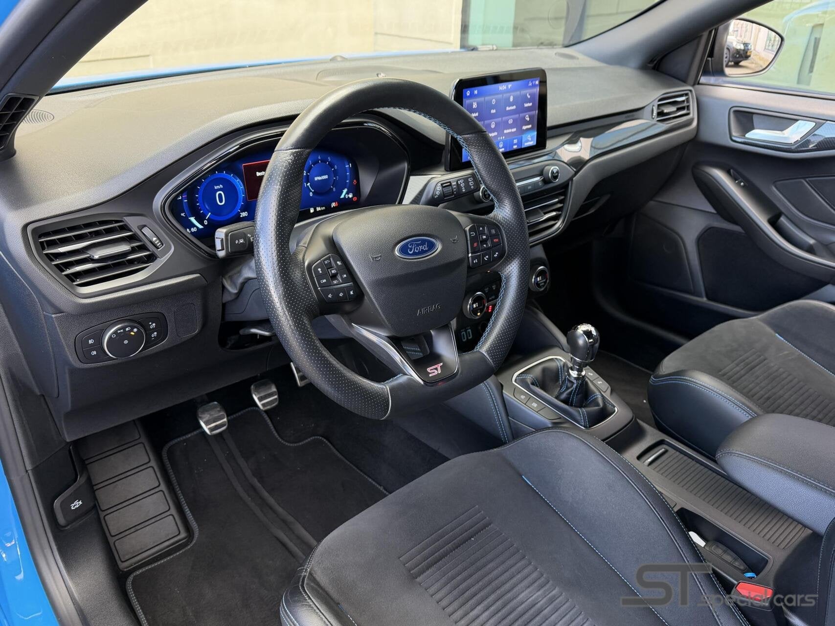 Ford Focus 2.3 EcoBoost ST-X Edition|KW|diffuser, Auto's, Gebruikt, 4 cilinders, Met garantie (alle), Blauw
