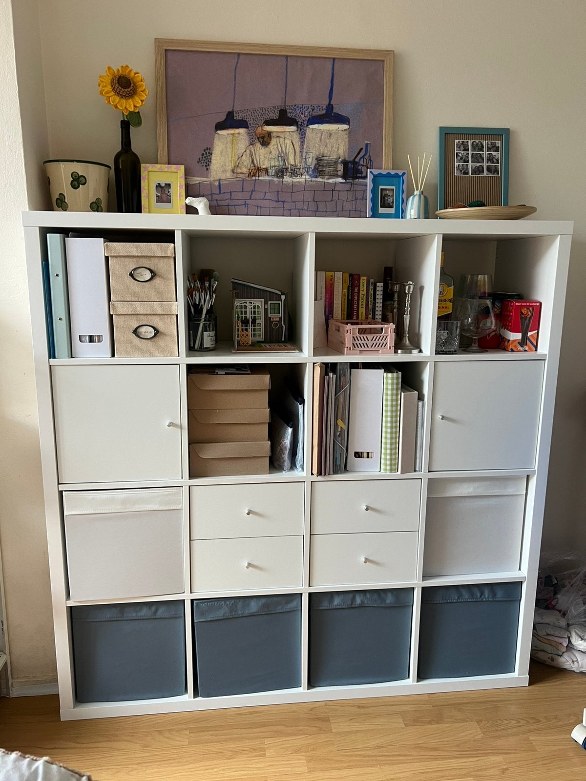 IKEA kallax shelving unit, Ophalen, 100 tot 150 cm, 100 tot 150 cm, Zo goed als nieuw