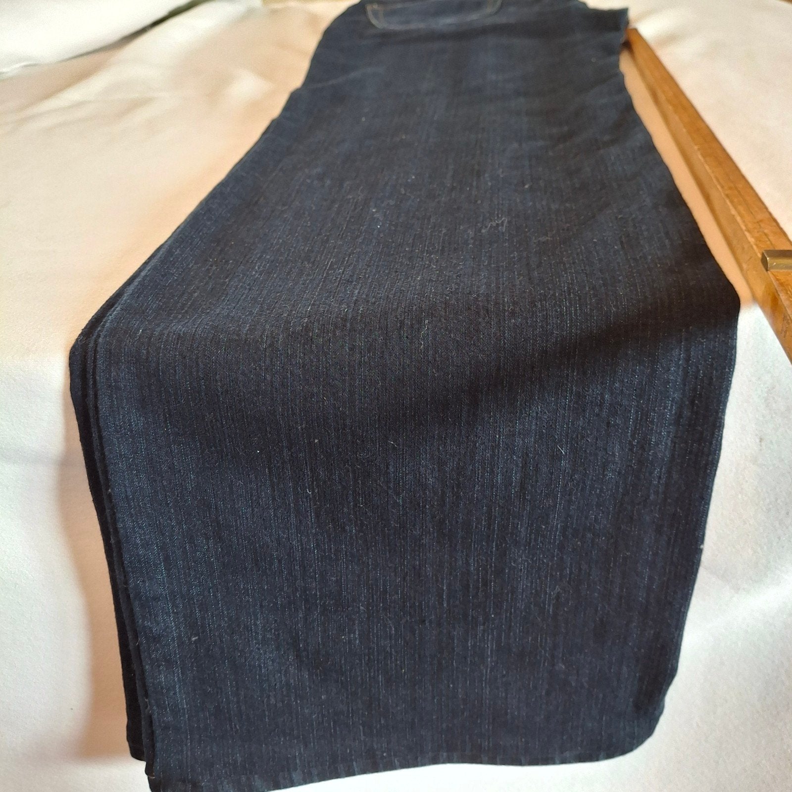 Nieuwe Angels stretchdenim broek donkerblauw linnenlook, Maat 38/40 (M), Blauw, Nieuw, Ophalen of Verzenden