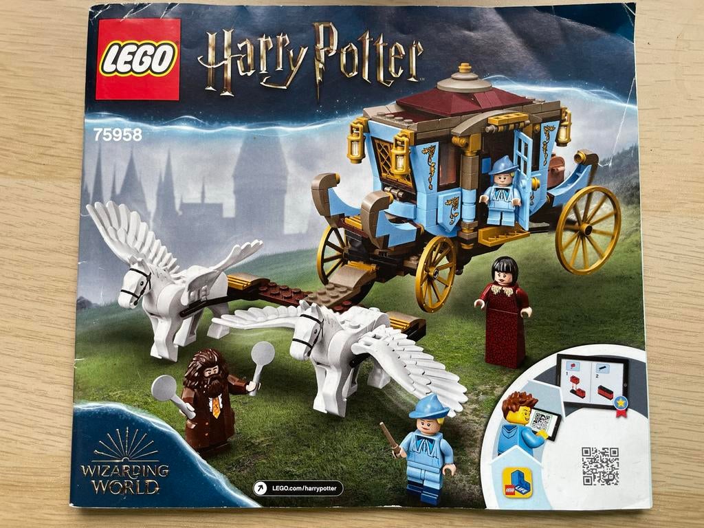 Lego Harry Potter 75958 Beauxbatons Koets: Aankomst bij Zwei, Lego, Harry Potter, Ophalen of Verzenden, Zo goed als nieuw