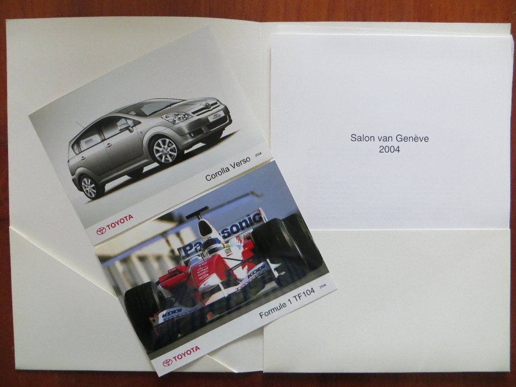 Toyota Salon van Genève 2004 persmap (maart 2004), Ophalen of Verzenden, Nieuw, Toyota