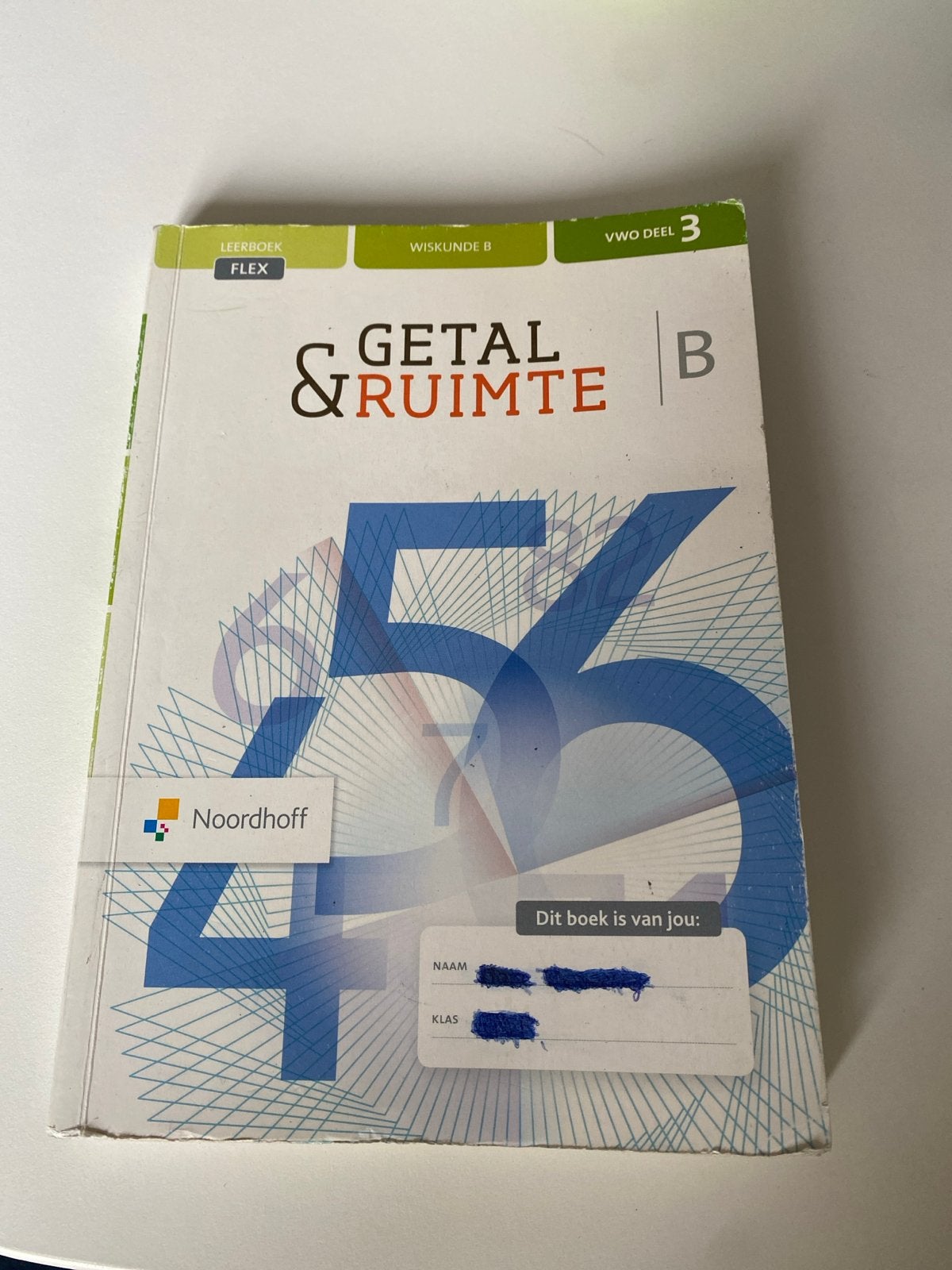 Getal & Ruimte Wiskunde B VWO deel 3, Ophalen of Verzenden, Zo goed als nieuw, VWO, Wiskunde B