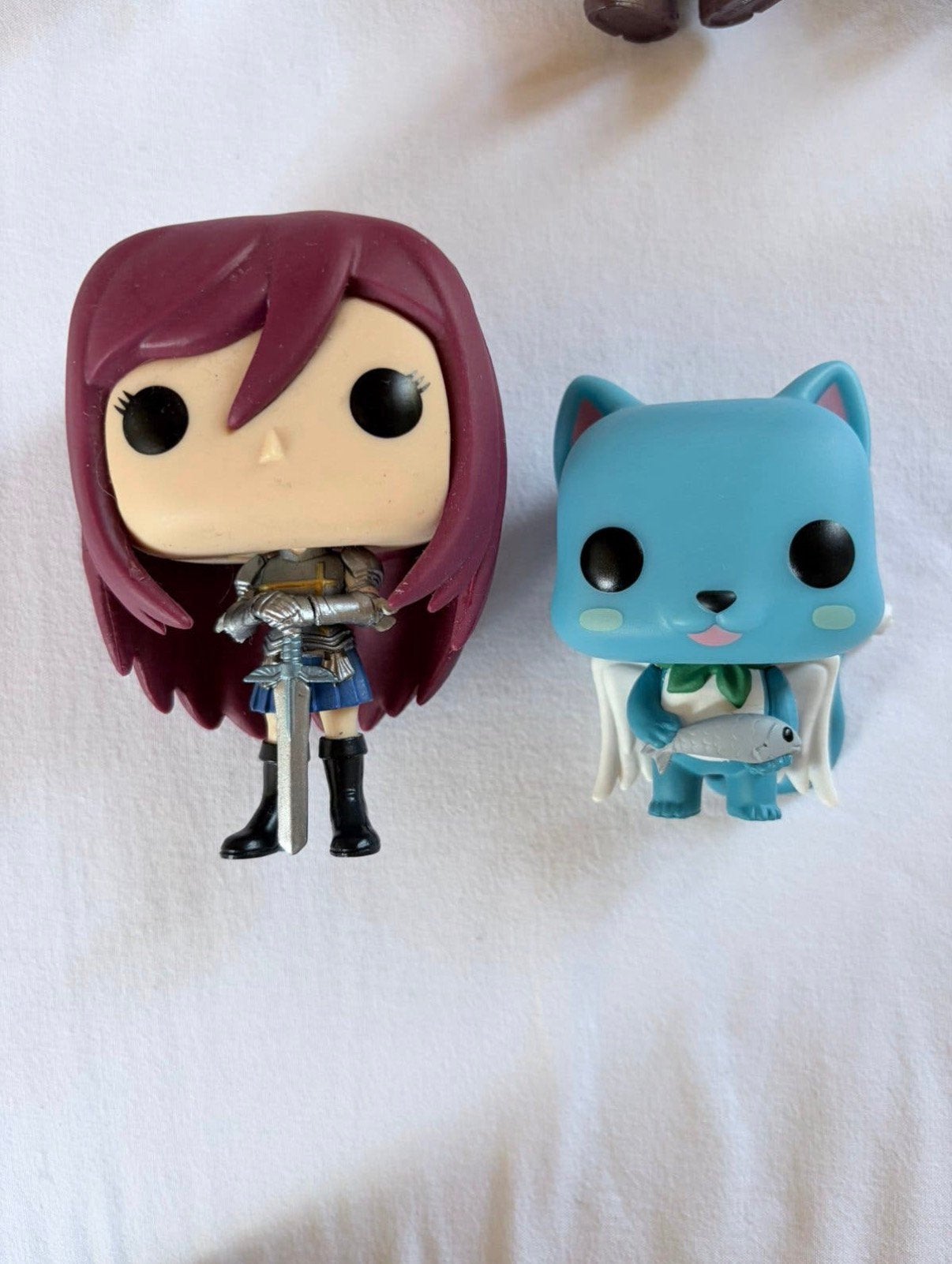 Fairy Tail Erza en Happy Funko, Ophalen of Verzenden, Zo goed als nieuw