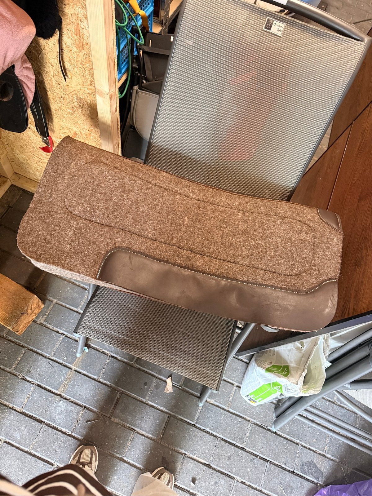 Mooie vilten western pad anti slip dekje, Ophalen of Verzenden, Zo goed als nieuw