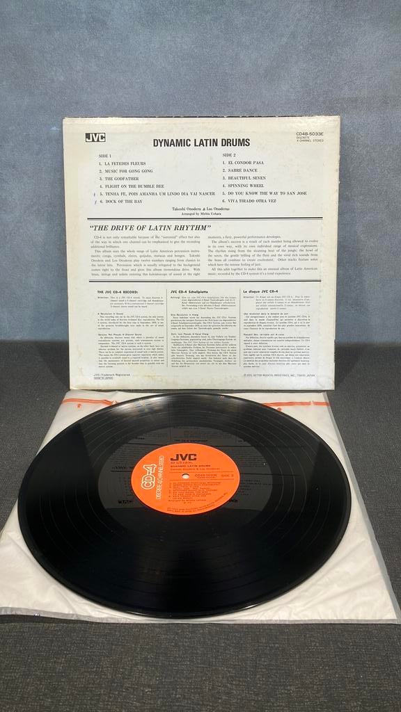 Takeshi Onodera & Los Onoderas — Dynamic Latin Drums, 1960 tot 1980, Gebruikt, Ophalen of Verzenden, Inclusief binnenhoes