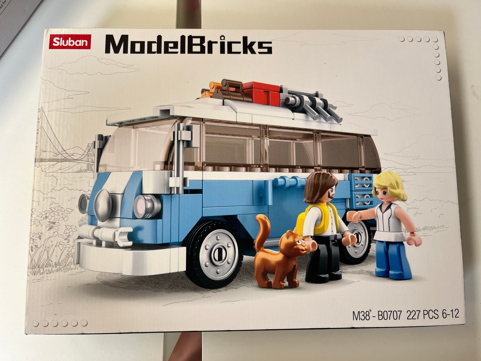 Sluban ModelBricks Camper Van M38-B0707 - Nieuw in doos, Kinderen en Baby's, Speelgoed | Bouwstenen, Ophalen of Verzenden, Nieuw
