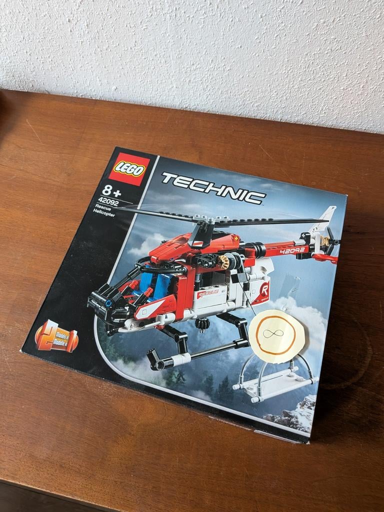 LEGO Technic 42092 Reddingshelikopter - Nieuw in doos, Ophalen of Verzenden, Nieuw, Complete set, Lego