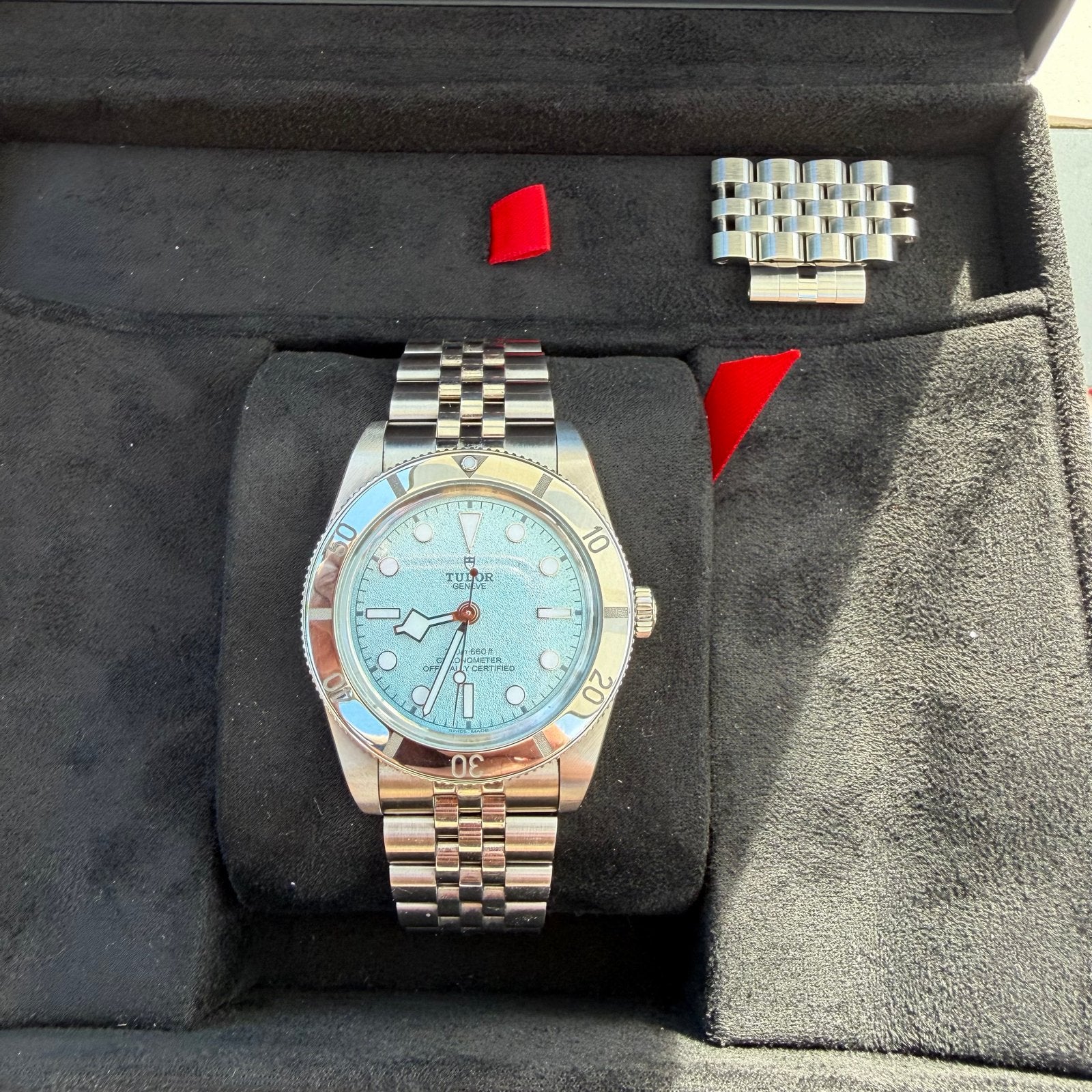 Tudor Black Bay 54 Lagoon Blue!  - Zo goed als nieuw, Sieraden, Tassen en Uiterlijk, Horloges | Heren, Overige merken, Staal, Staal