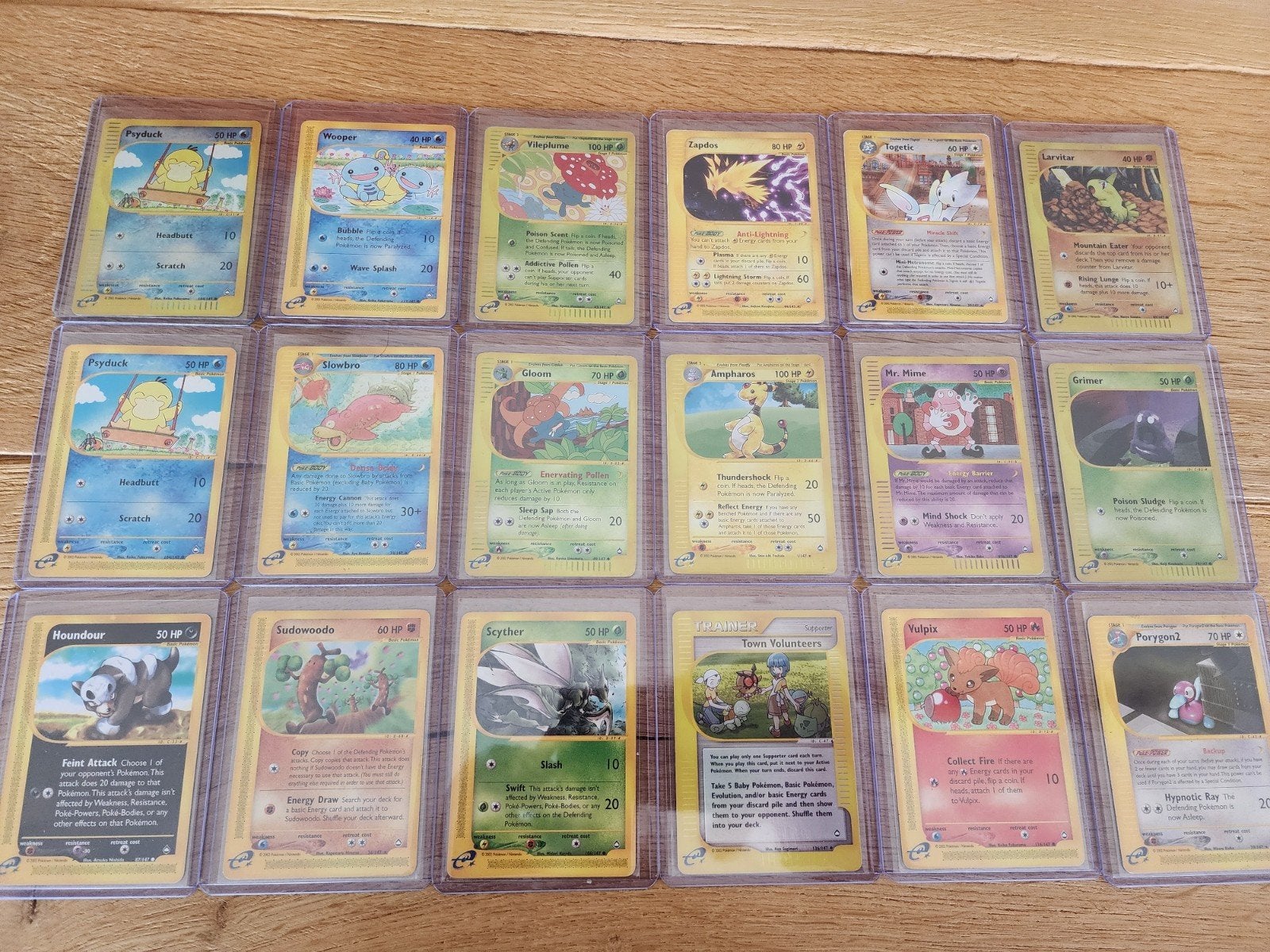 Pokémon kaarten Aquapolis serie - Verschillende condities, Hobby en Vrije tijd, Ophalen of Verzenden, Meerdere kaarten