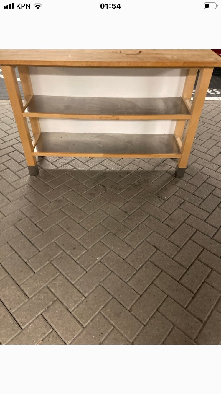 IKEA Varde Keukenconsole Massief Hout, Ophalen, Gebruikt