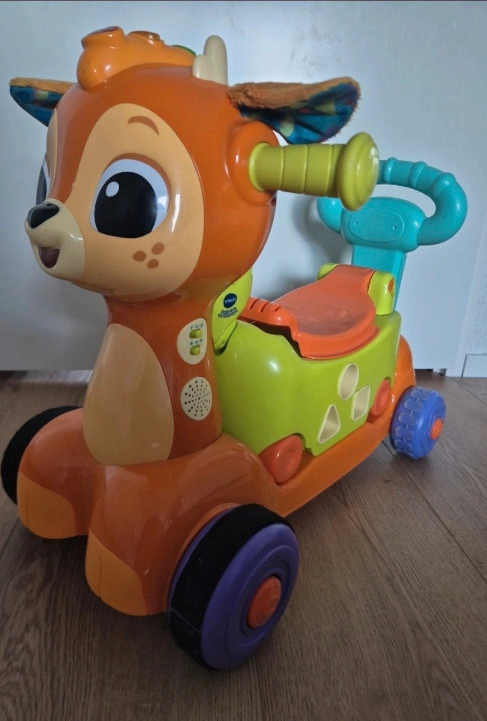 Vtech Hoefje Hert 4-in-1 Loopwagen, Ophalen of Verzenden, Gebruikt, Duwvoertuig