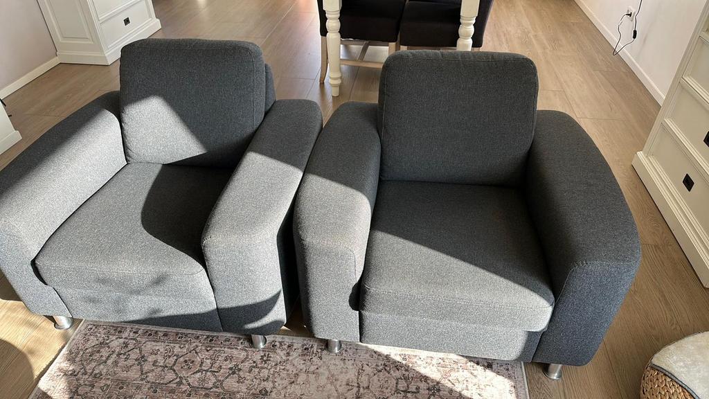 2 forui stoelen, Ophalen, Gebruikt, Grijs, Twee