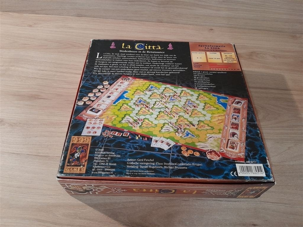 La citta - stedenbouw in de renaissance - 999 games - s5516, Verzenden, Zo goed als nieuw