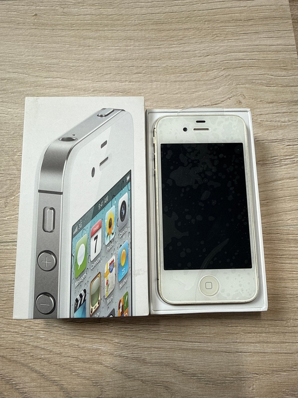 iPhone 4S Wit met doos en boekjes - Voor verzamelaars/hobbyi, Telecommunicatie, Ophalen of Verzenden, Niet werkend, Wit, IPhone 4S