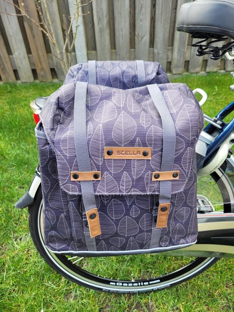 Mooie nette dubbele stella fietstassen, Fietsen en Brommers, Fietsaccessoires | Fietstassen, Ophalen, Gebruikt