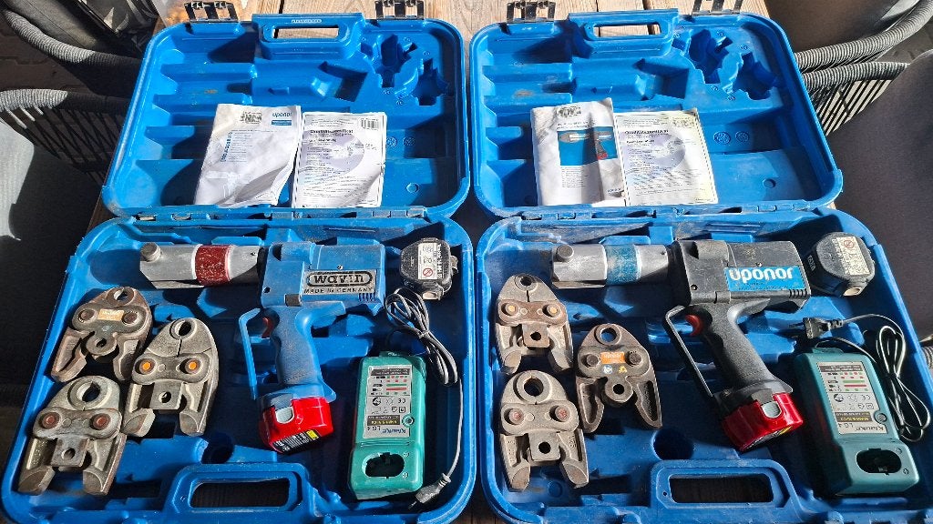 2x Uponor / Wavin up75 accu perstang persmachine, ,, Ophalen of Verzenden, Zo goed als nieuw, ,
