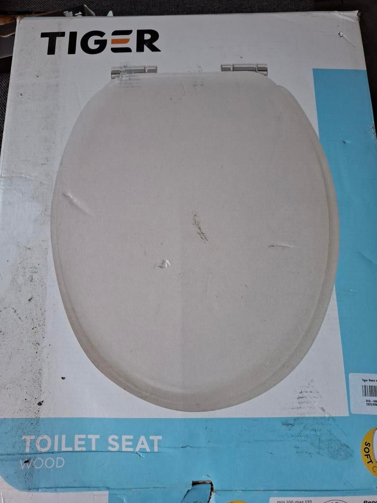 Tiger Reno WC-bril met softclose - Nieuw in doos, Doe-het-zelf en Verbouw, Sanitair, Ophalen of Verzenden