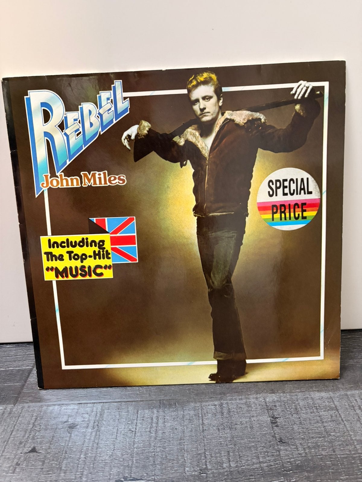 john miles - rebel lp met tophit 'music' London Records 1976, LP, Fotohoes, Ophalen of Verzenden, Zo goed als nieuw