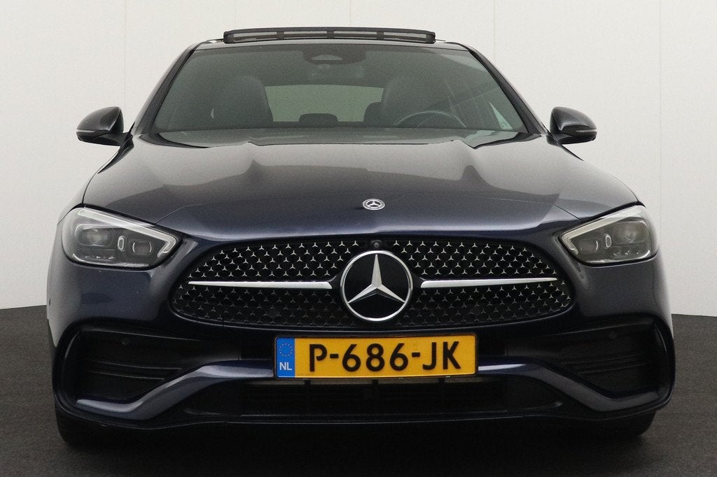 Mercedes-Benz C-Klasse 200 AMG Night-Pack Pano-Dak Burmester, Auto's, Mercedes-Benz, Automaat, Achterwielaandrijving, 4 cilinders