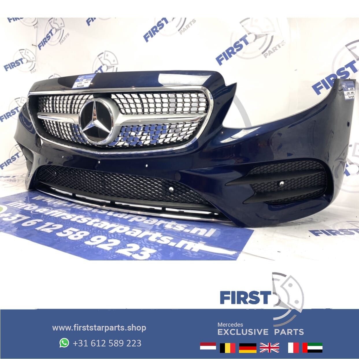 W213 AMG LINE VOORBUMPER + DIAMOND GRIL Mercedes E Klasse BL, Gebruikt, -, Voor, Ophalen of Verzenden