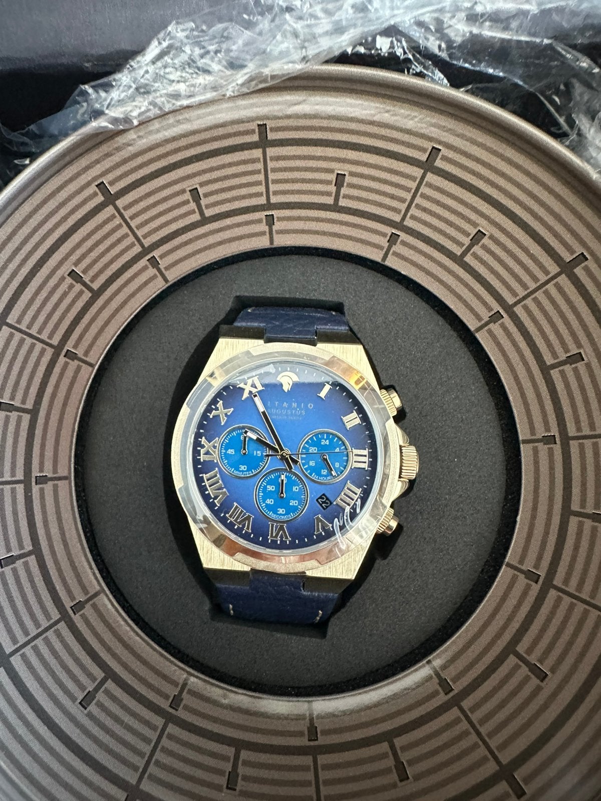 Titanio Augustus Luxe Herenhorloge nwpr €499,00, Sieraden, Tassen en Uiterlijk, Horloges | Heren, Ophalen of Verzenden, Nieuw