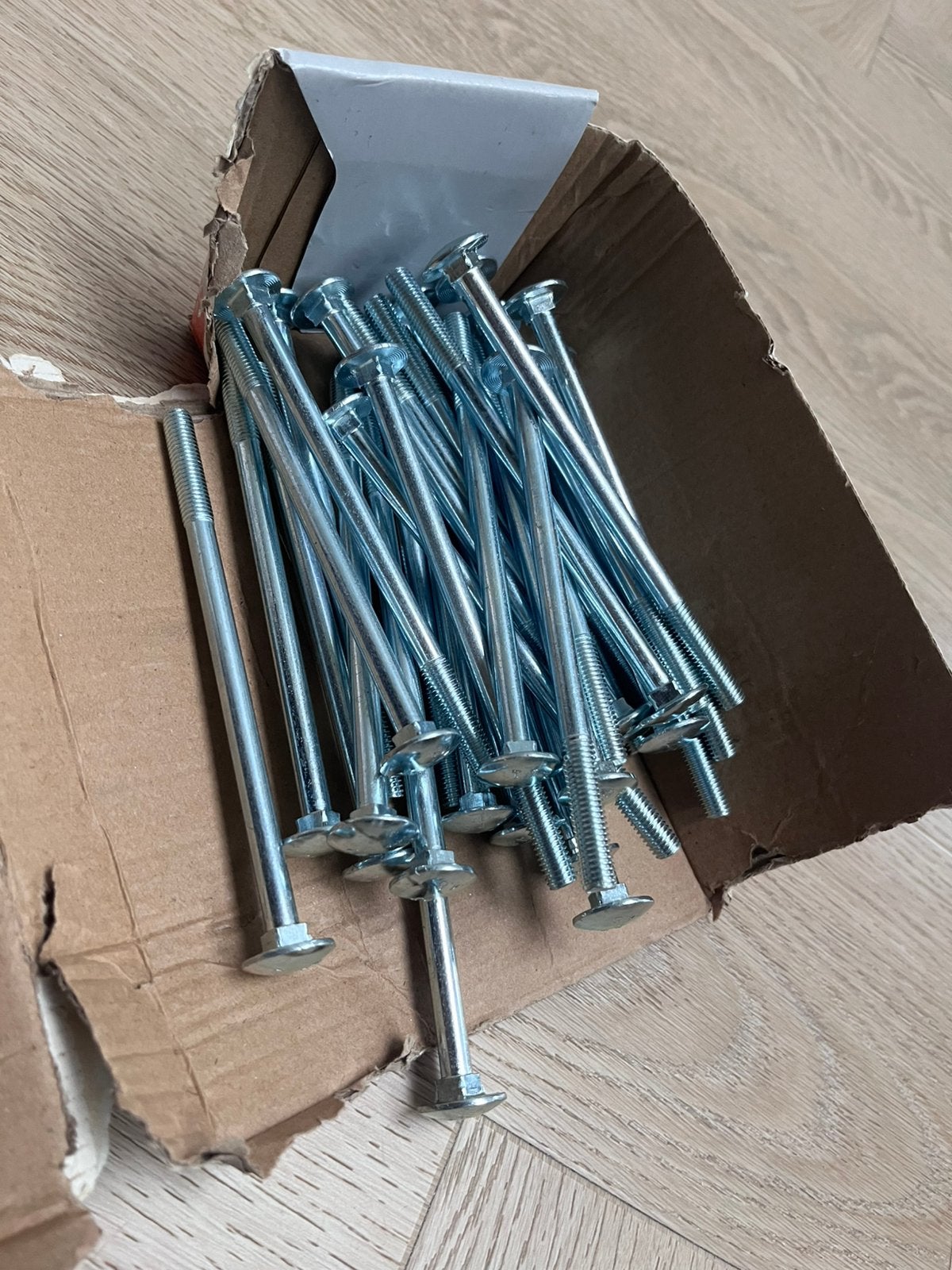 M12 slotbouten 130mm 30 stuks, Ophalen of Verzenden, Nieuw, 100 tot 250 mm, Bouten of Moeren