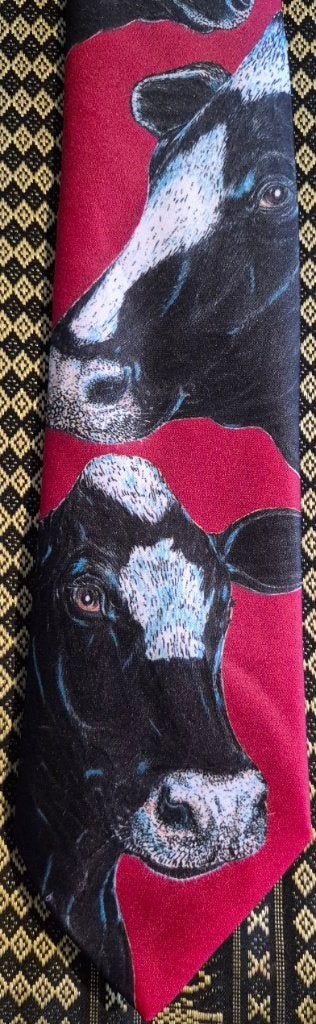 Holstein Friesian koe stropdas rood koeien, Ophalen of Verzenden, Nieuw, Rood