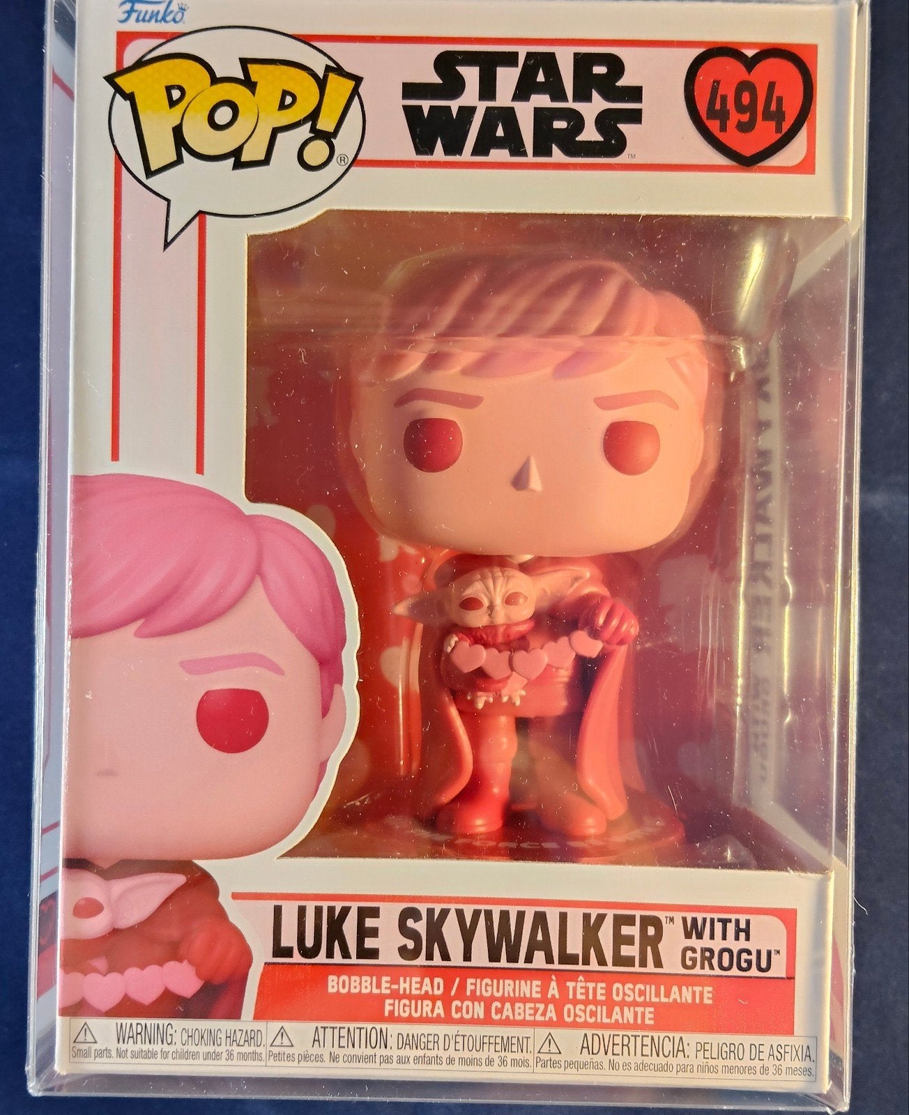 Funko Pop! Star Wars Luke Skywalker met Grogu #494, Ophalen of Verzenden, Nieuw, Actiefiguurtje
