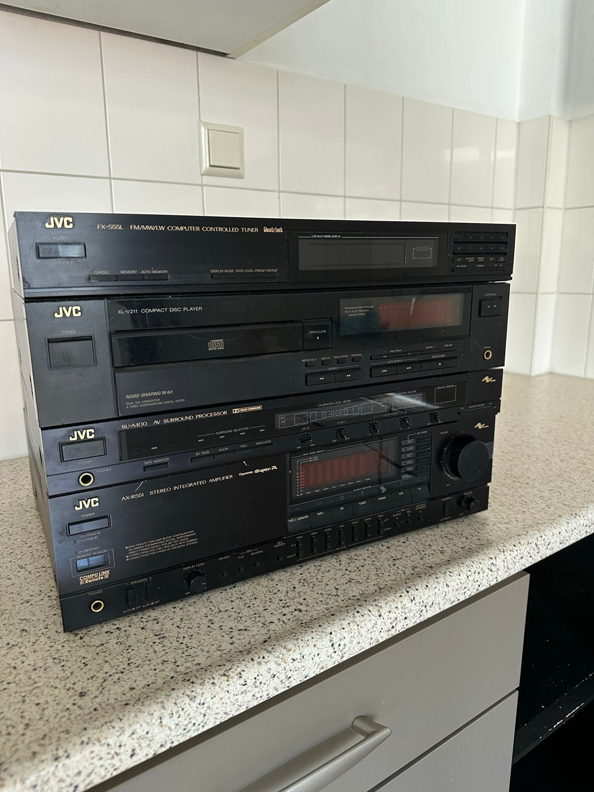 JVC vintage Stereo Set jaren 80/90, Ophalen, Gebruikt, JVC, Losse componenten