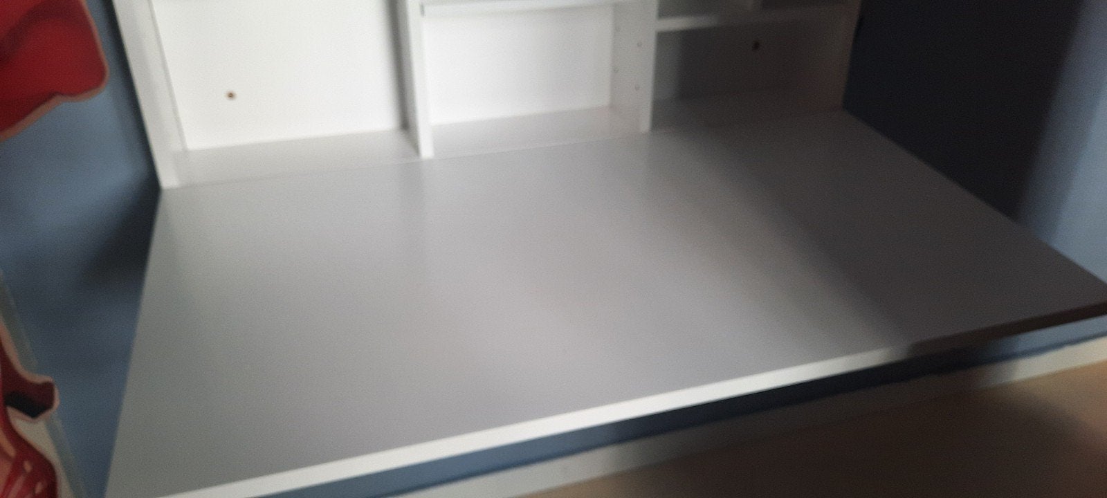 SoBuy FWT07-II-W opklapbaar wandtafeltje plus kastje WIT, Huis en Inrichting, Ophalen