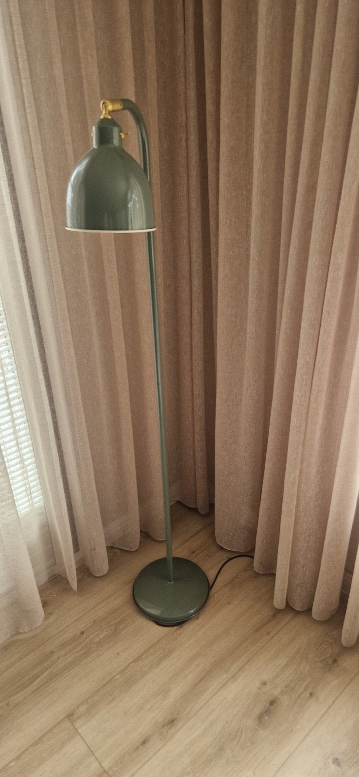 Mooie staande lamp - Zo goed als nieuw, Ophalen, E27 (groot), Zo goed als nieuw, Metaal