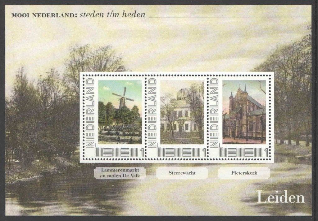 Mooi Nederland Steden t/m Heden: Leiden 1, Ophalen of Verzenden, Na 1940, Postfris