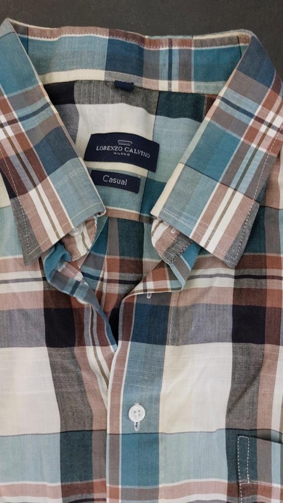 Te koop overhemd mt xxL, Kleding | Heren, Ophalen of Verzenden, Zo goed als nieuw, Blauw, Overige halswijdtes