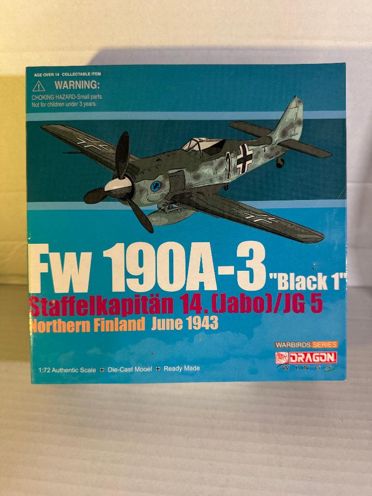 Dragon Wings 1:72 Fw 190A Diecast Luftwaffe JG 5 DW50054, Ophalen of Verzenden, Nieuw, Schaalmodel