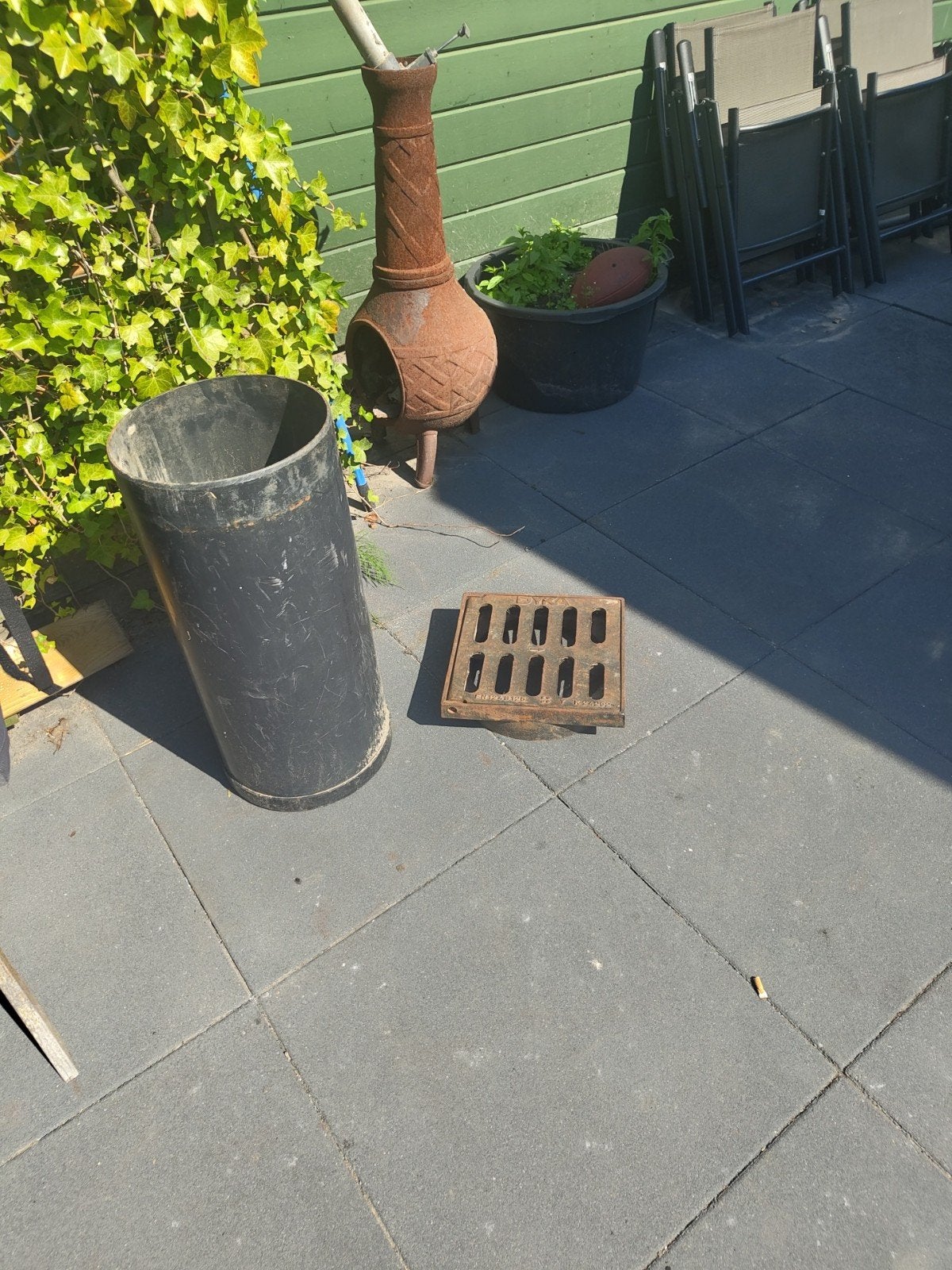Straatkolk met rooster - 70 cm diep, rooster 34x33 cm, Ophalen