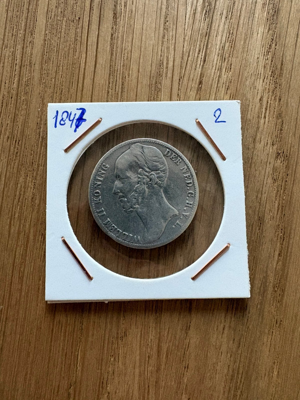 Willem 2 1 gulden 1847 2, 1 gulden, Zilver, Ophalen of Verzenden, Losse munt