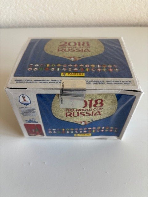 Sealed Box Panini WK Russia 2018 Versie Malta/Mauritius, Verzenden, Nieuw, Buitenlandse clubs, Poster, Plaatje of Sticker