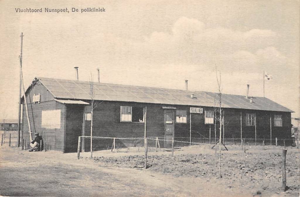 Nunspeet Vluchtoord De Polikliniek WO1 Opv. vlucht. België, Verzamelen, Verzenden, Voor 1920, Ongelopen, Gelderland