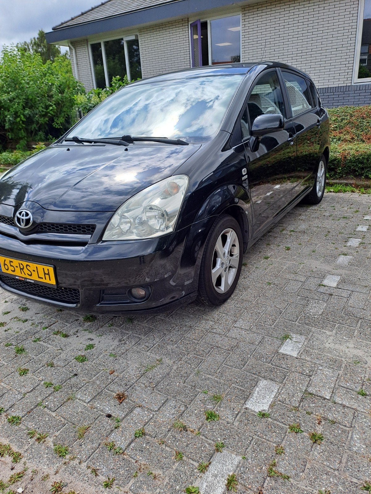 Toyota Corolla Verso 1.8 Vvt-i 5P 2005 Zwart, Auto's, 1330 kg, 4 cilinders, 129 pk, Zwart