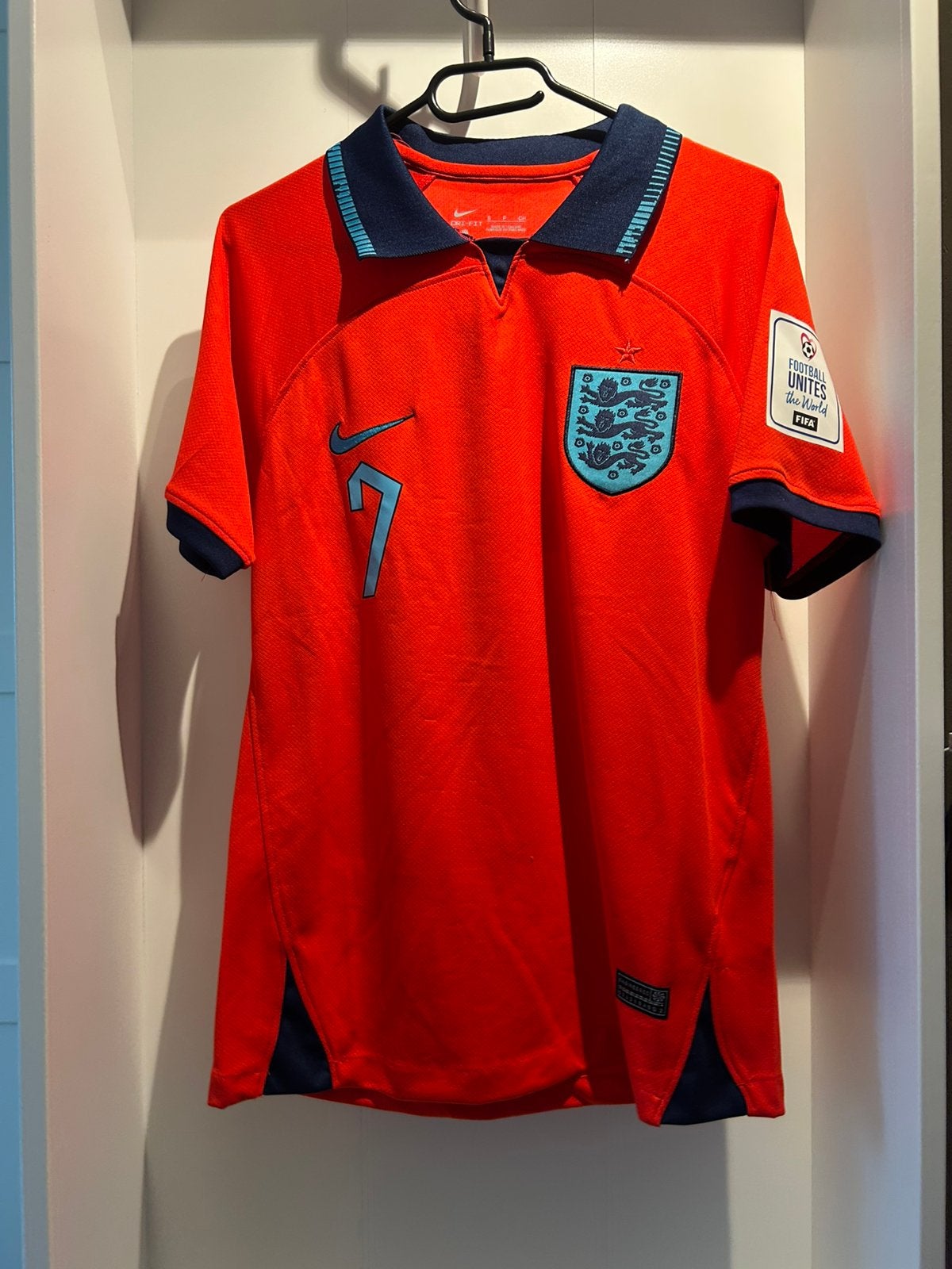 Engeland uit shirt wk 2022 Jack Grealish, Ophalen of Verzenden, Zo goed als nieuw, Shirt